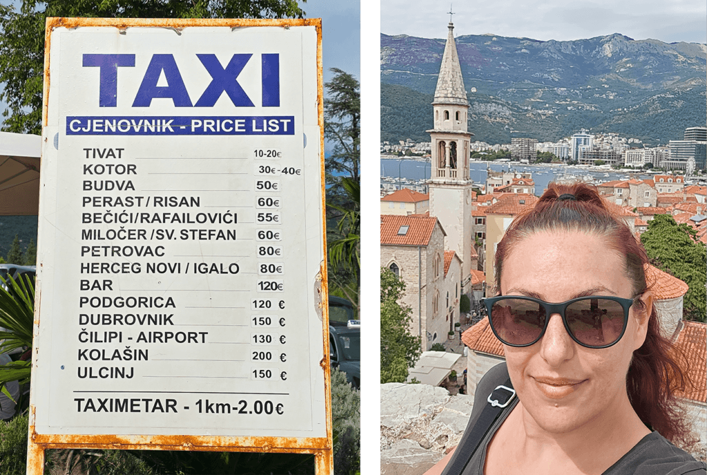 Tivat Havalimanı'ndan taksi fiyatları listesi